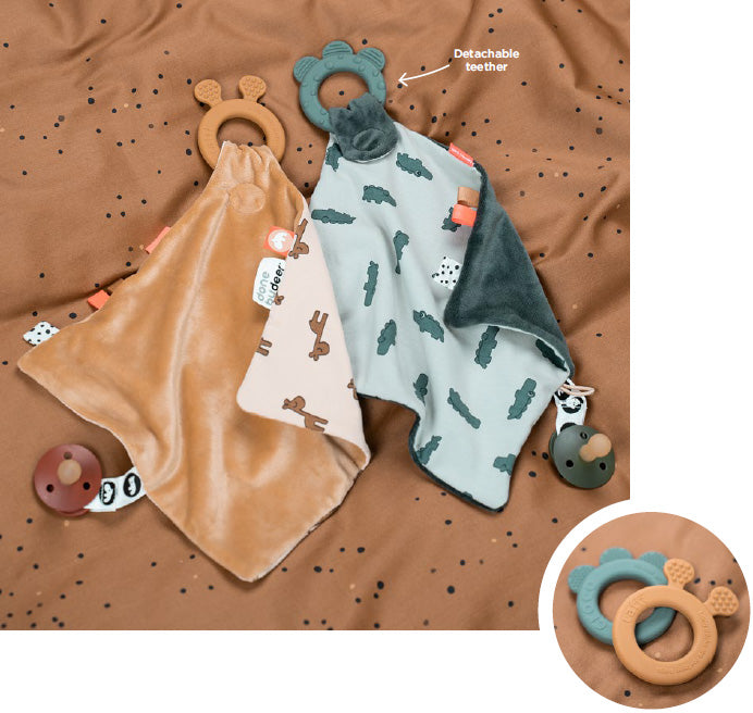 Done by Deer Comfort Teether - Croco Green
