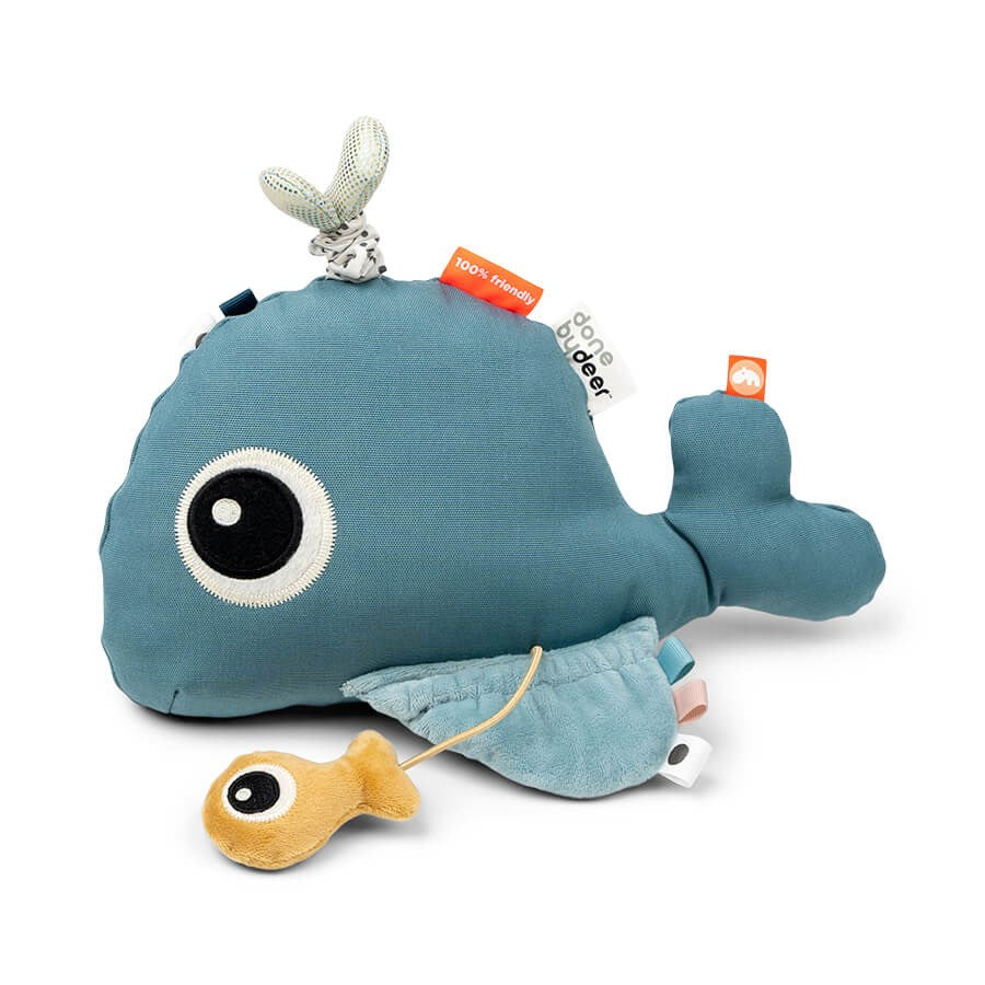 Done by Deer Tummy Time Activity Toy - Wally Blue
