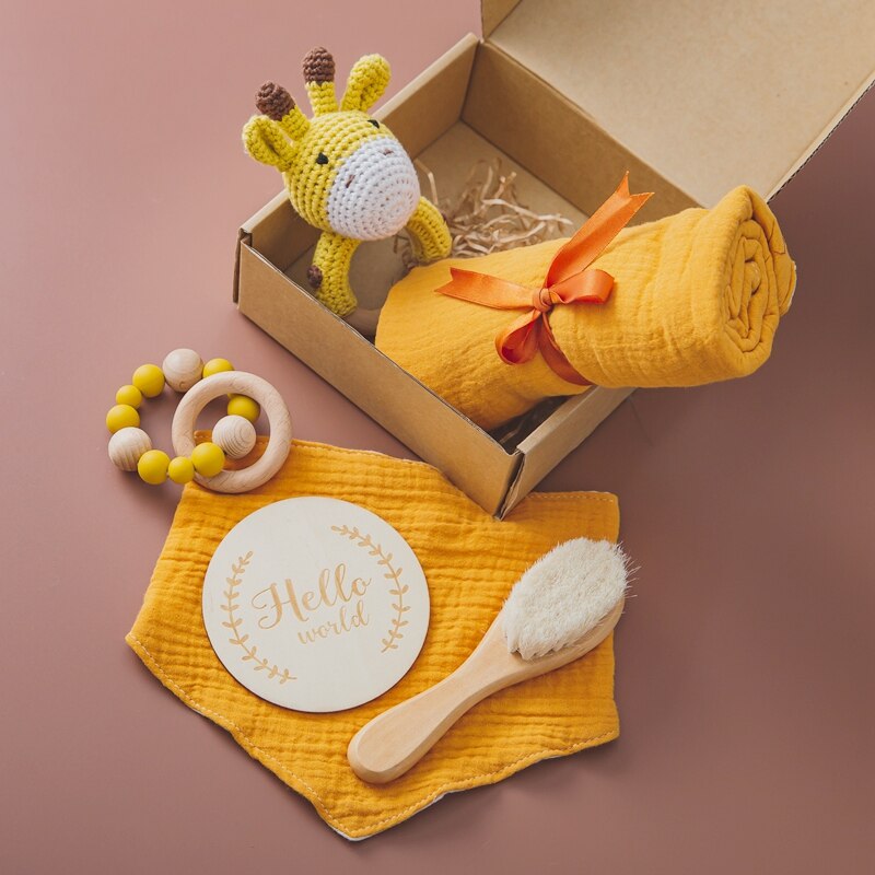 6-Piece Giraffe Baby Gift Set