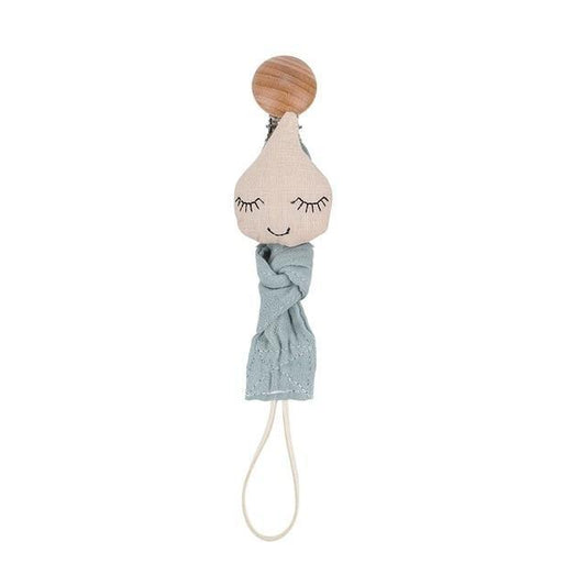 Cotton Cloth Dummy Clip Pacifier Chain - Water Drop