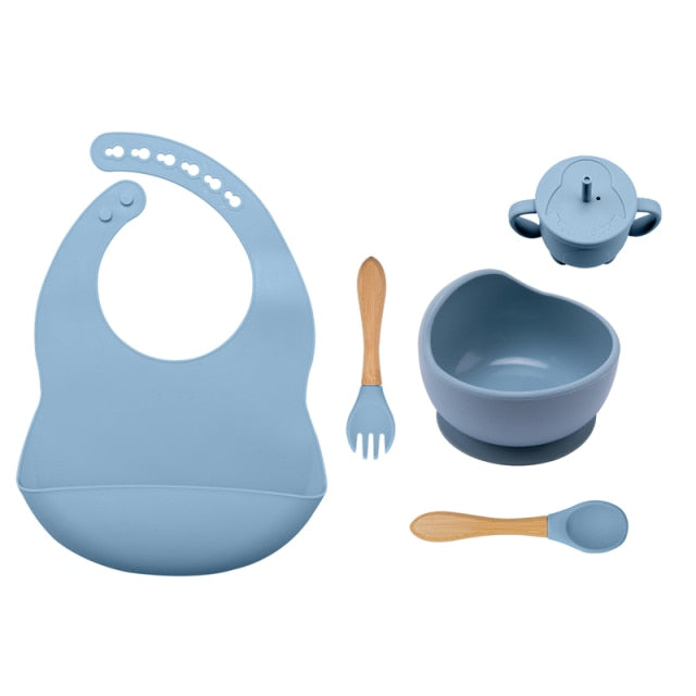 5-Piece Baby Feeding Silicone Set