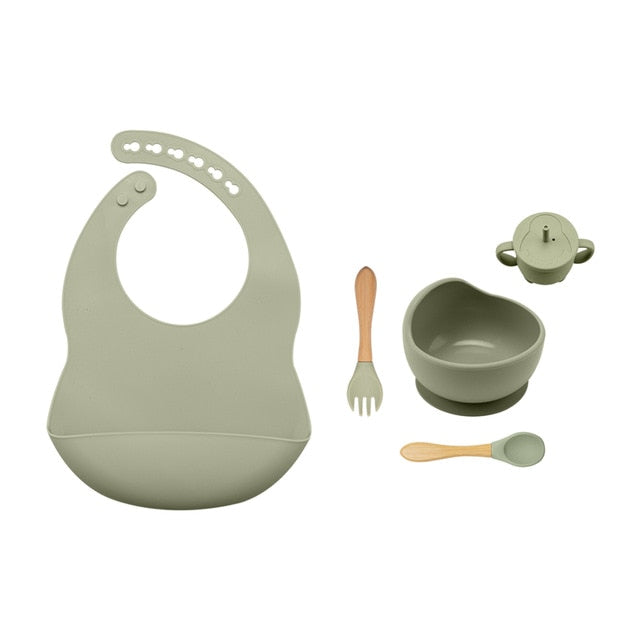 5-Piece Baby Feeding Silicone Set