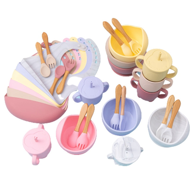 5-Piece Baby Feeding Silicone Set