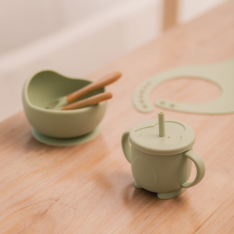 5-Piece Baby Feeding Silicone Set