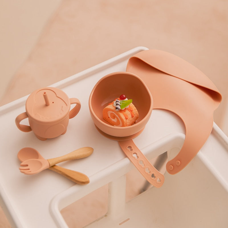 5-Piece Baby Feeding Silicone Set