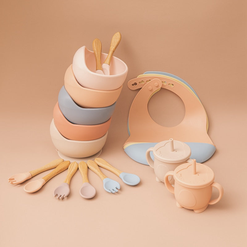 5-Piece Baby Feeding Silicone Set