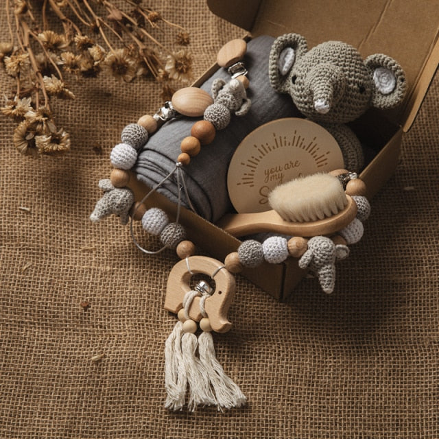 7-Piece Elephant Baby Premium Gift Set