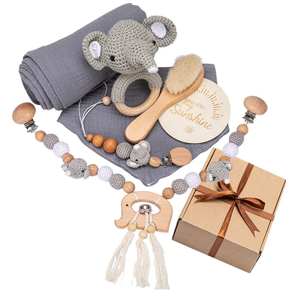 7-Piece Elephant Baby Premium Gift Set